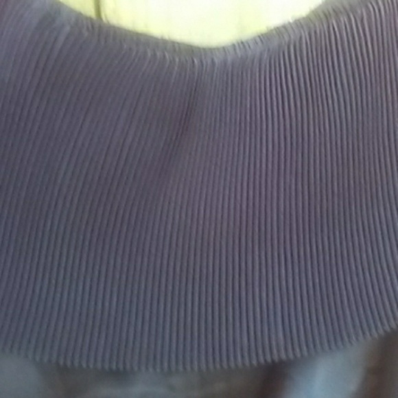 𝅺NWT-  B.P. Deep Black Pleated One-Shoulder Blouse - Picture 5 of 8